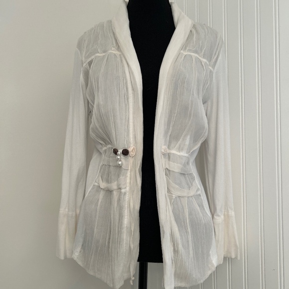 Italian designer Silk Blend Jacket - Picture 1 of 5